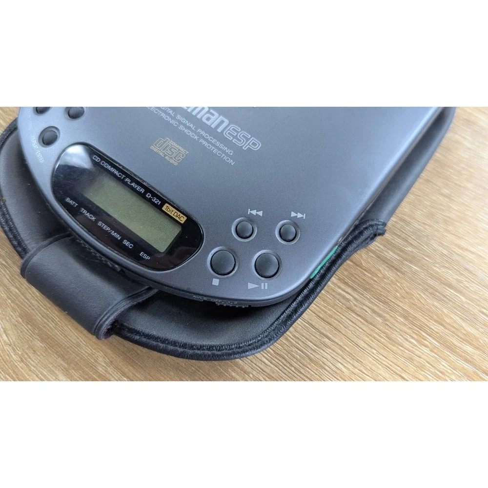 Sony Discman D-321 CD Player TESTED WORKING damaged AVLS Function *READ*